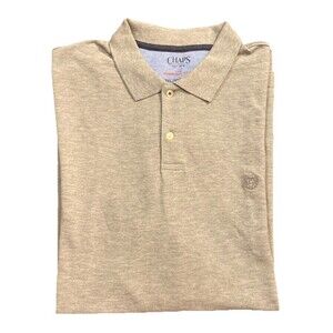 NEW Chaps Everyday Polo Men’s 3XL Gray Golf  Top Short Sleeve